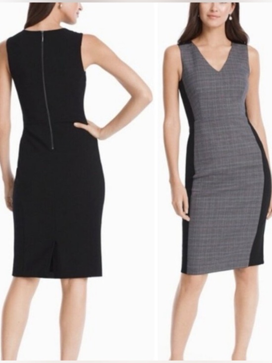 White House Black Market Dresses & Skirts - WHBM White House Black Market Colorblock Dress 14 Office Business Casual Classic
